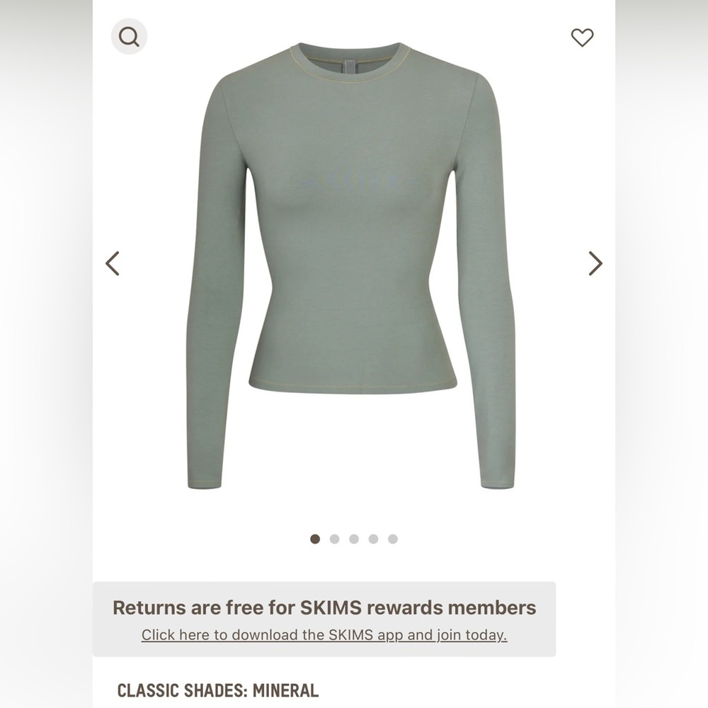 SKIMS Long Sleeve T-Shirt